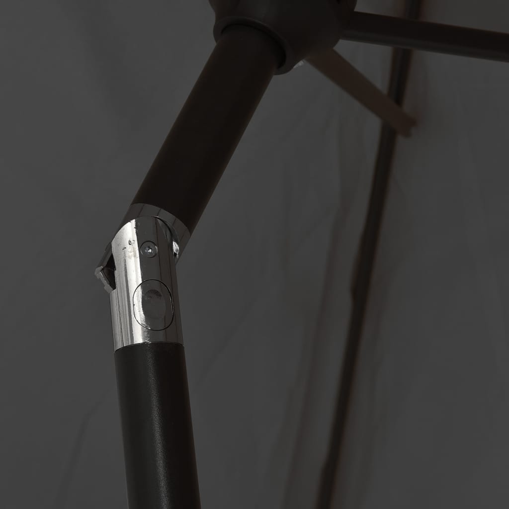 vidaXL Umbrelă de soare exterior, stâlp metal, antracit, 300 x 200 cm