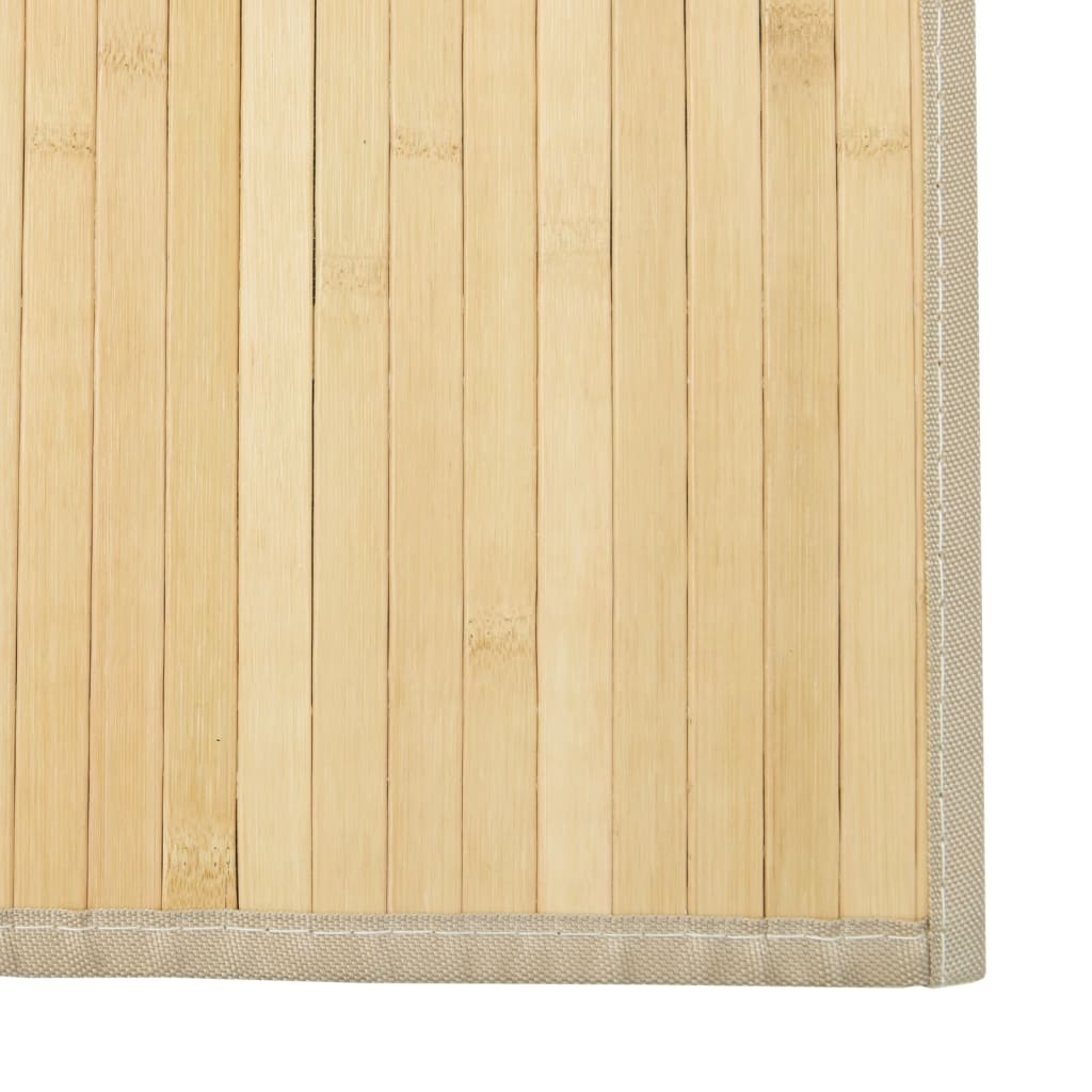 vidaXL Covor dreptunghiular, natural deschis, 100x200 cm, bambus