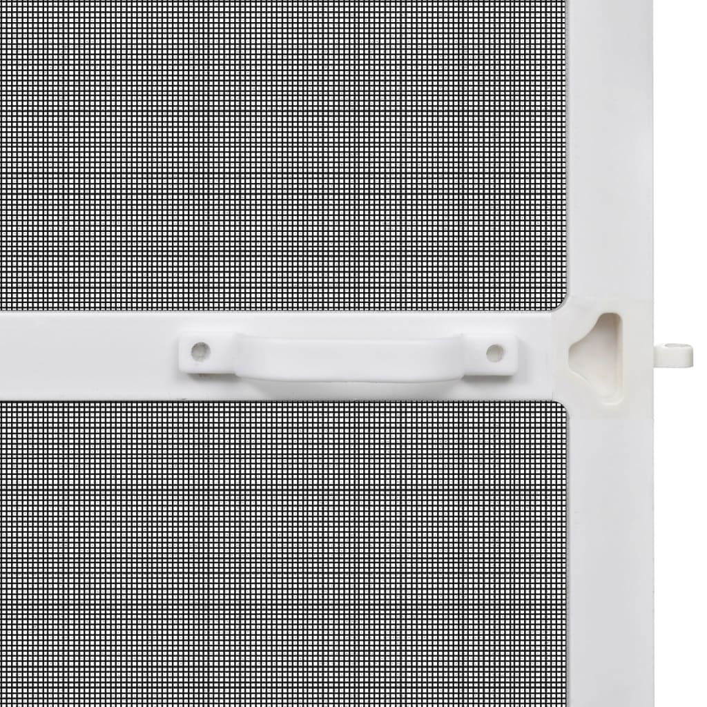 vidaXL Plasă insecte cu balamale pentru uși, alb, 120 x 240 cm