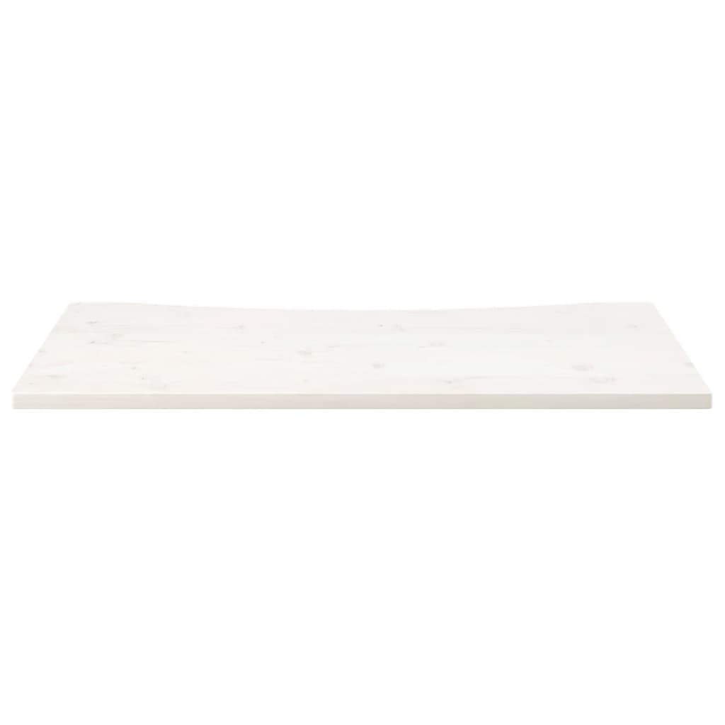 vidaXL Blat de birou, alb, 100x50x2,5 cm, lemn masiv de pin