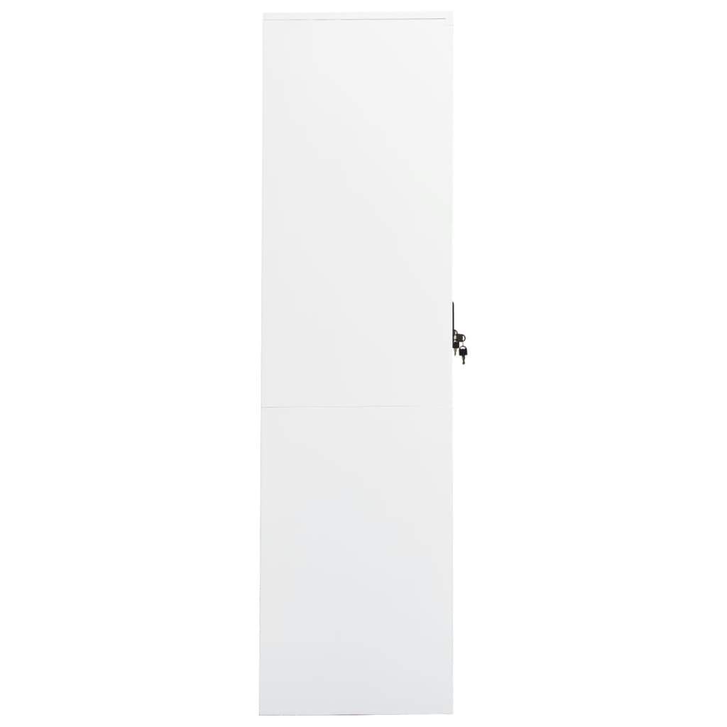 vidaXL Șifonier, alb, 80x50x180 cm, oțel