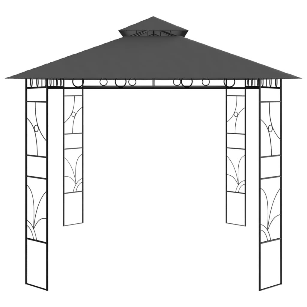 vidaXL Pavilion, antracit, 4x3x2,7 m, 160 g/m²