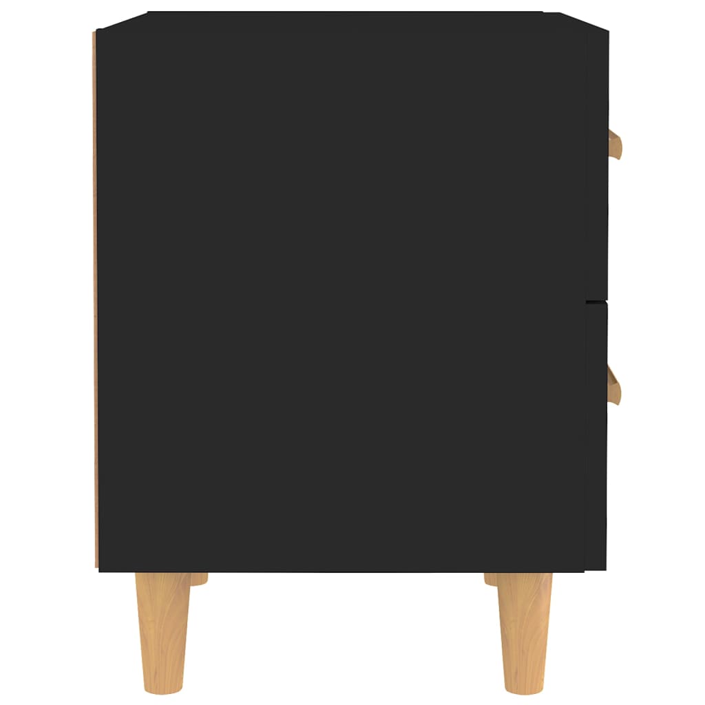 vidaXL Noptieră, negru, 40x35x47,5 cm