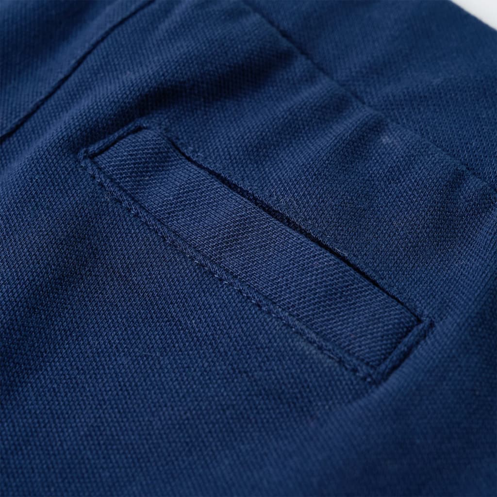 Pantaloni pentru copii cu șnur, bleumarin, 92