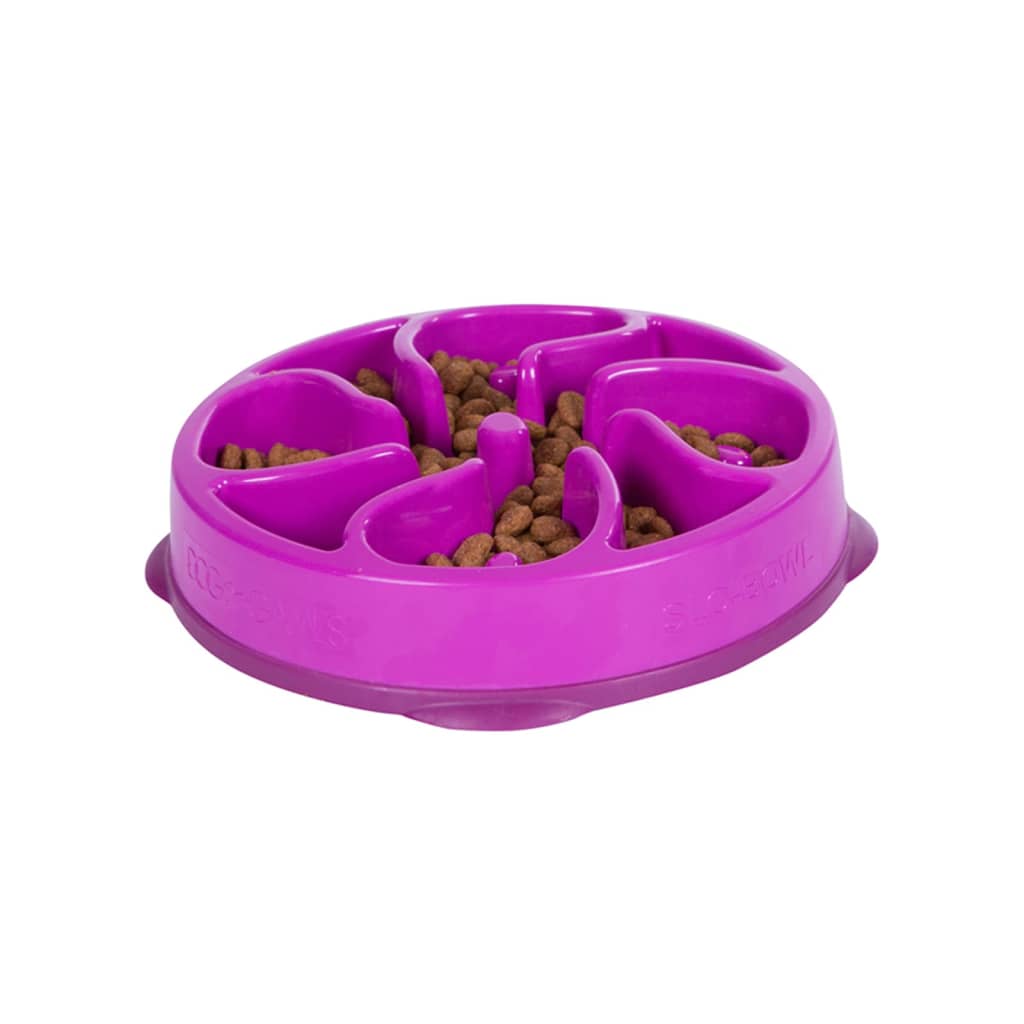 Outward Hound Bol mini de hrănire lentă pentru câini Slo Bowl, violet