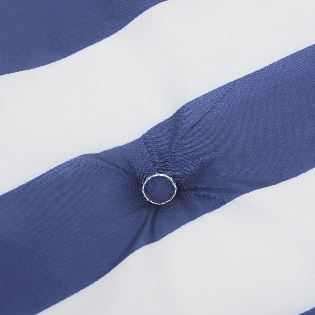 vidaXL Pernă de bancă dungi albastre și albe 100x50x3 cm textil oxford