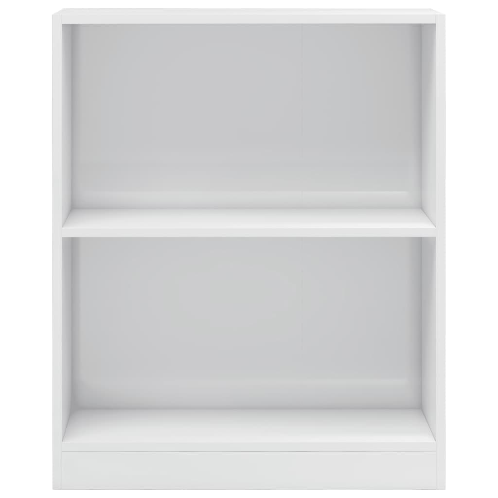 vidaXL Bibliotecă, alb extralucios, 60x24x76 cm, lemn compozit