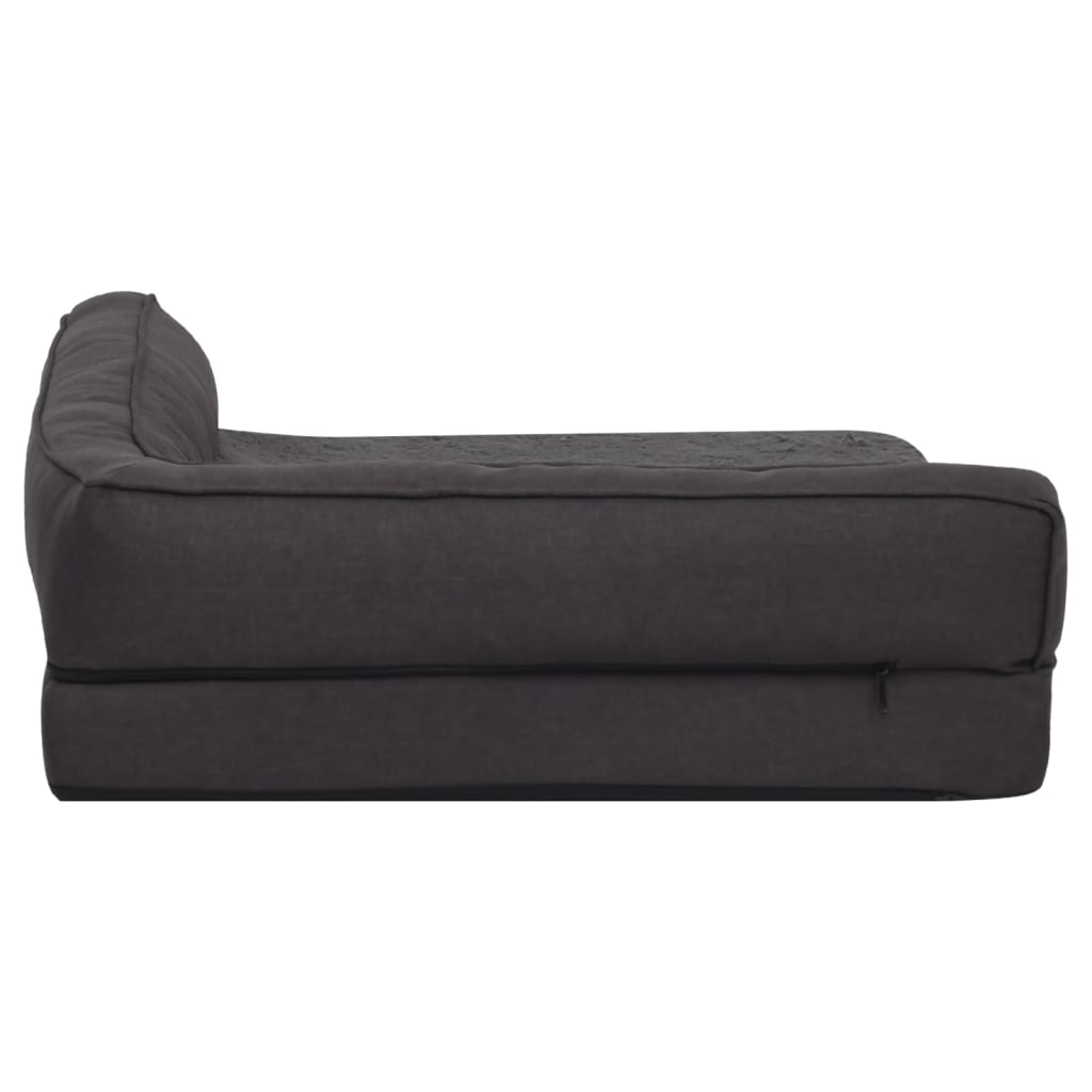 vidaXL Saltea ergonomică pat de câini negru 60x42 cm aspect in/fleece