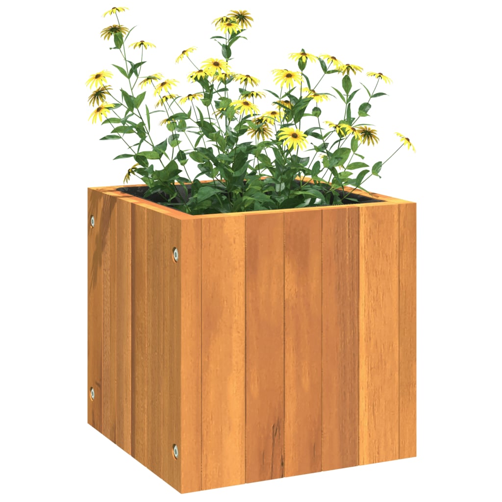 vidaXL Jardinieră de grădină, 25x25x25 cm, lemn masiv de acacia
