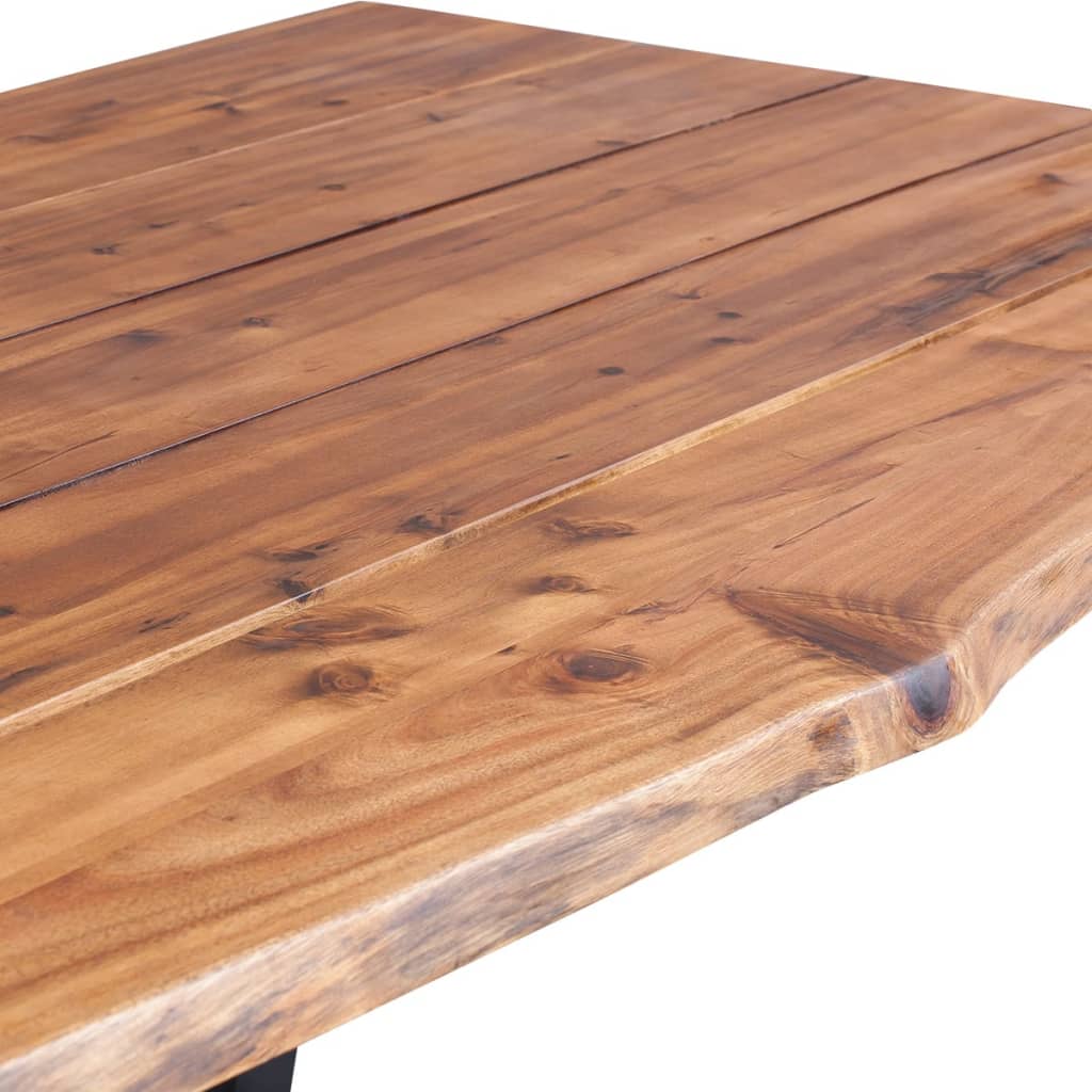 vidaXL Masă de bucătărie, 170 x 90 x 75 cm, lemn masiv de acacia