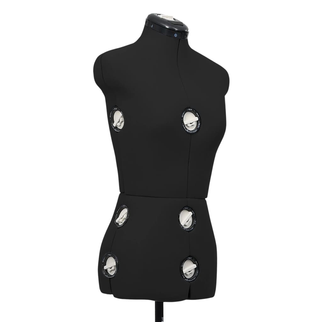 vidaXL Formă pentru rochie femeie reglabilă negru, dimensiune S 33-40