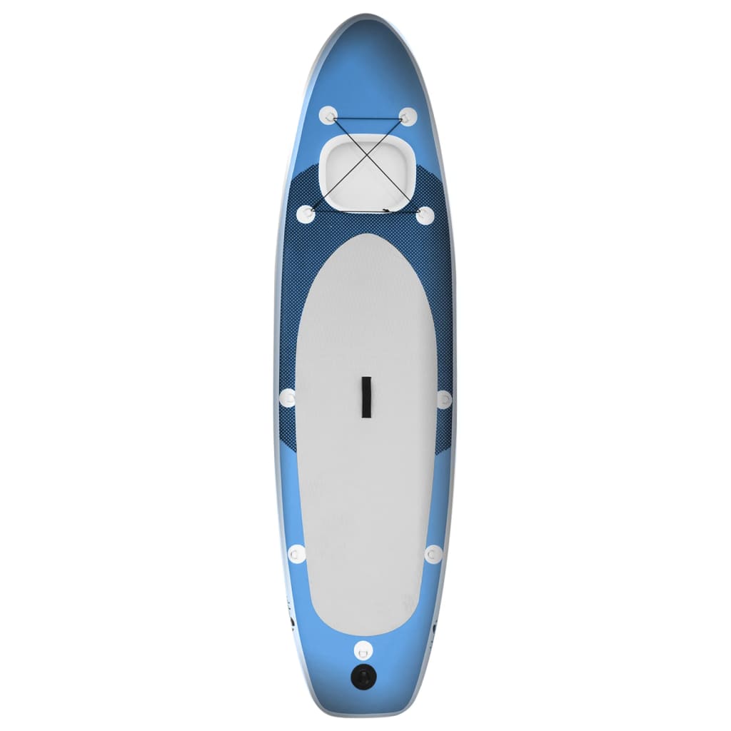 vidaXL Set placă paddleboarding gonflabilă, albastru, 300x76x10 cm