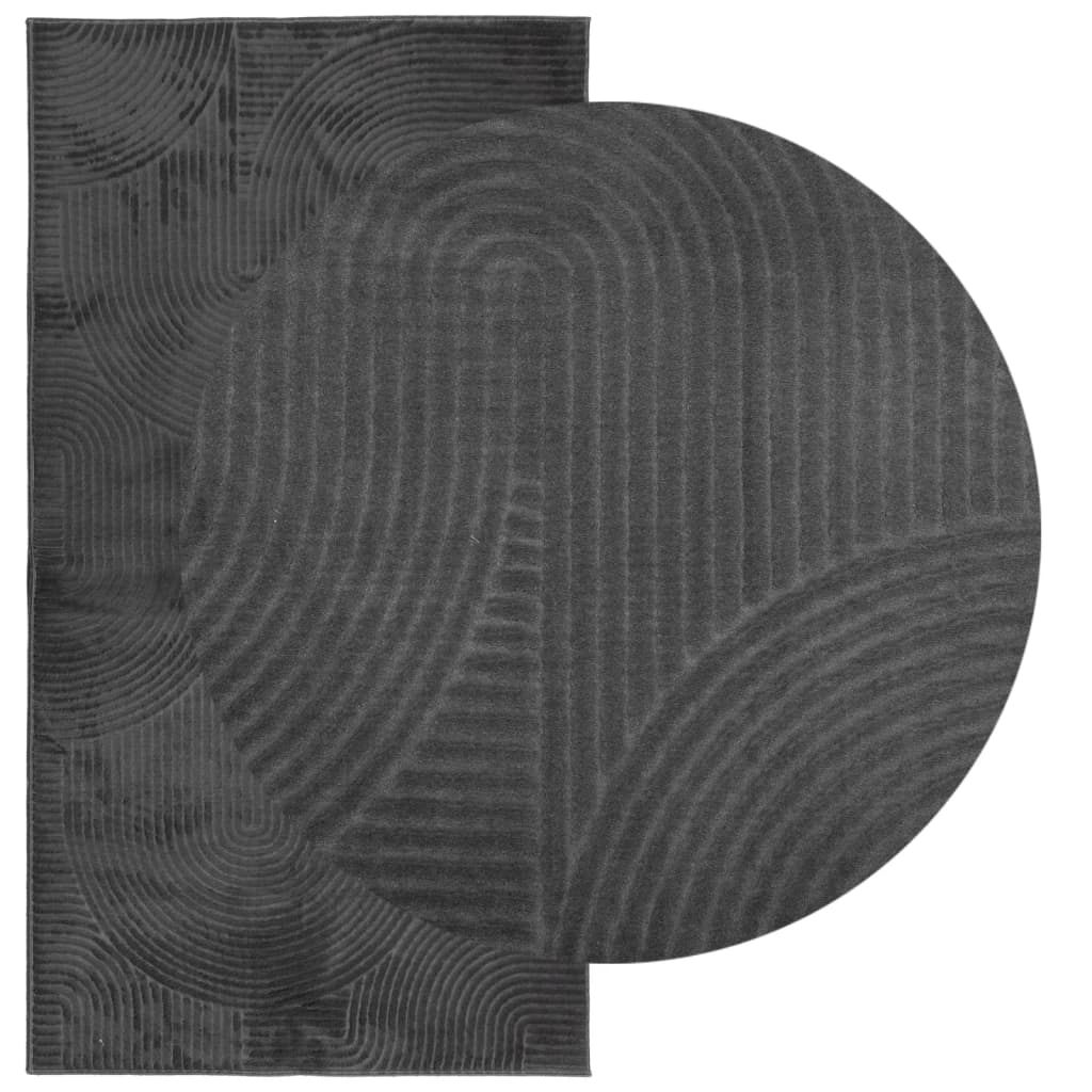 vidaXL Covor "IZA" aspect scandinav cu fire scurte, antracit,80x150 cm