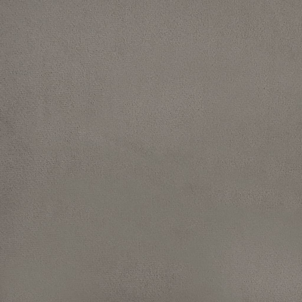 vidaXL Fotoliu canapea, gri deschis, 60 cm, catifea