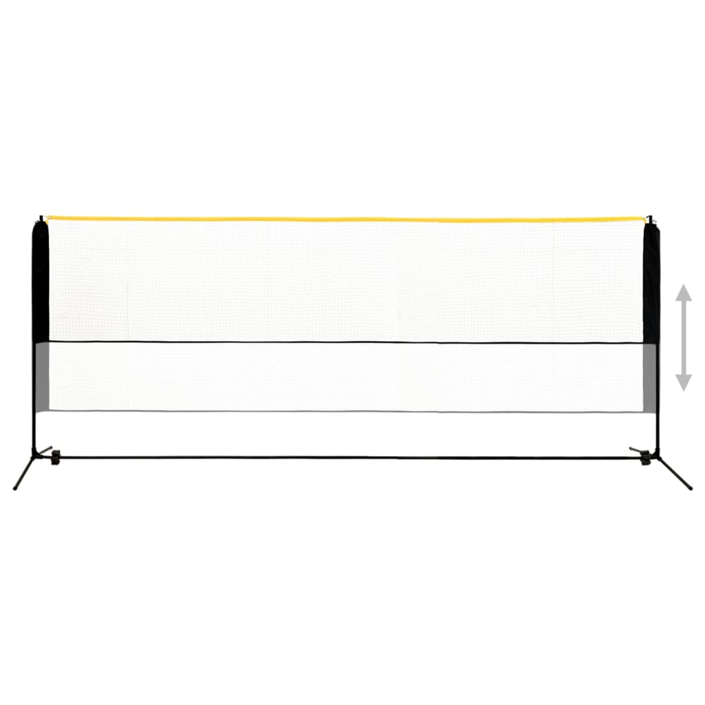 vidaXL Plasă de badminton reglabilă, 400x103x94-158 cm, metal