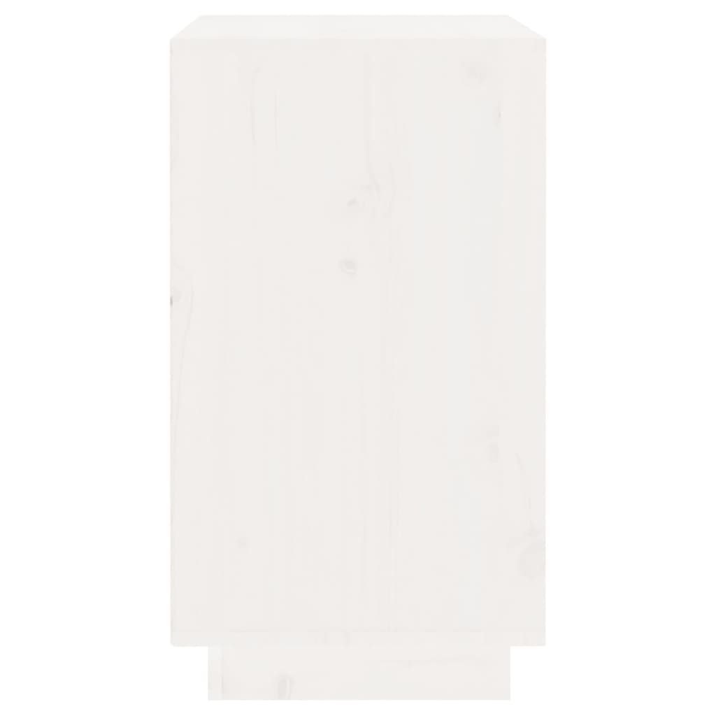 vidaXL Dulap de vinuri, alb, 55,5x34x61 cm, lemn masiv de pin