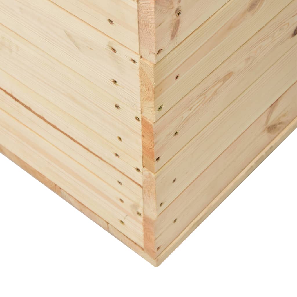 vidaXL Ladă de depozitare, 100 x 54 x 50,7 cm, lemn masiv de pin