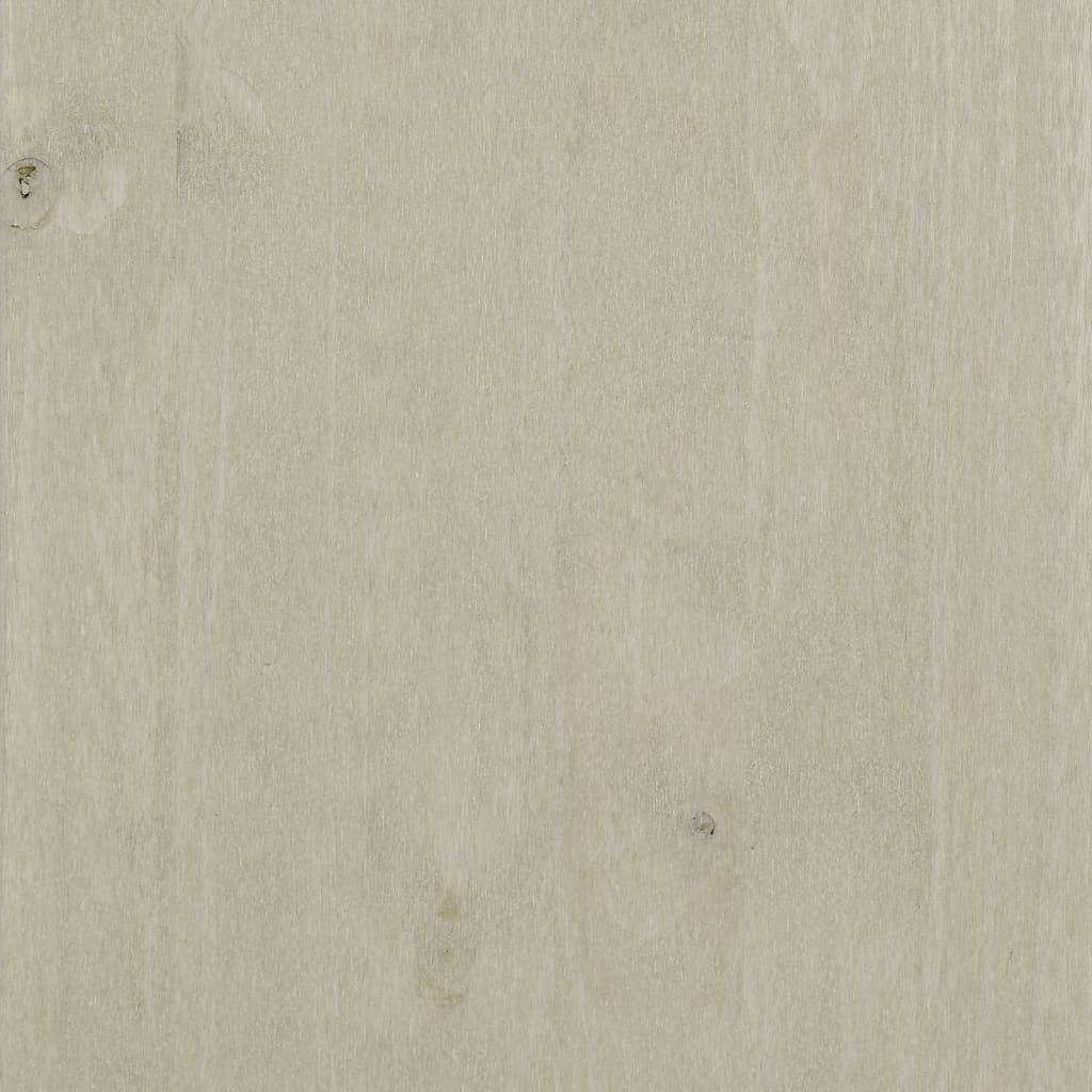 vidaXL Noptiere HAMAR, 2 buc, alb, 40x35x44,5 cm, lemn masiv de pin