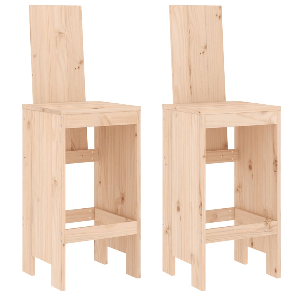 vidaXL Set mobilier de bar, 3 piese, lemn masiv de pin
