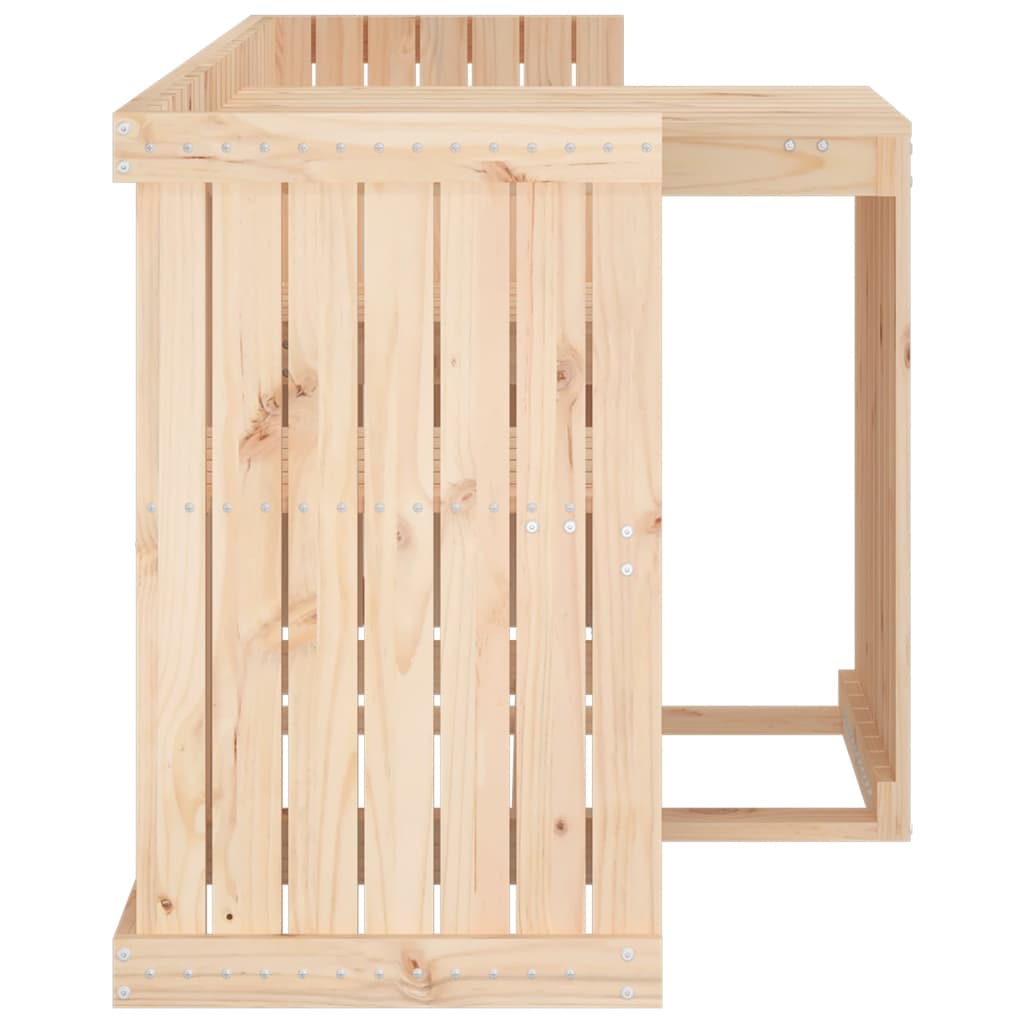 vidaXL Set de balcon cu 2 locuri, lemn masiv de pin