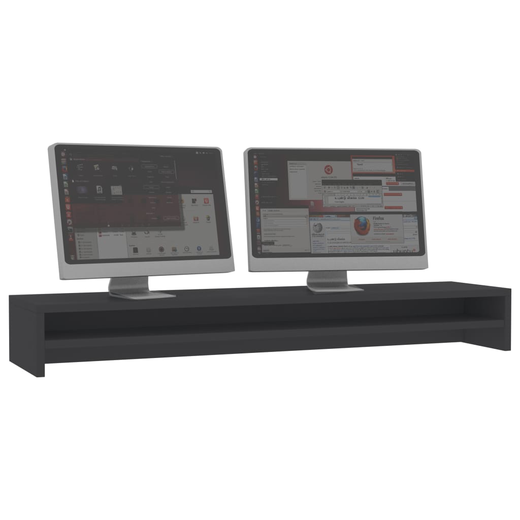 vidaXL Suport monitor, gri, 100 x 24 x 13 cm, PAL