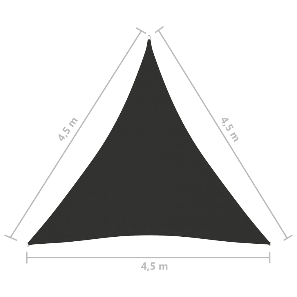 vidaXL Parasolar, antracit, 3x4x4 m, țesătură oxford, triunghiular