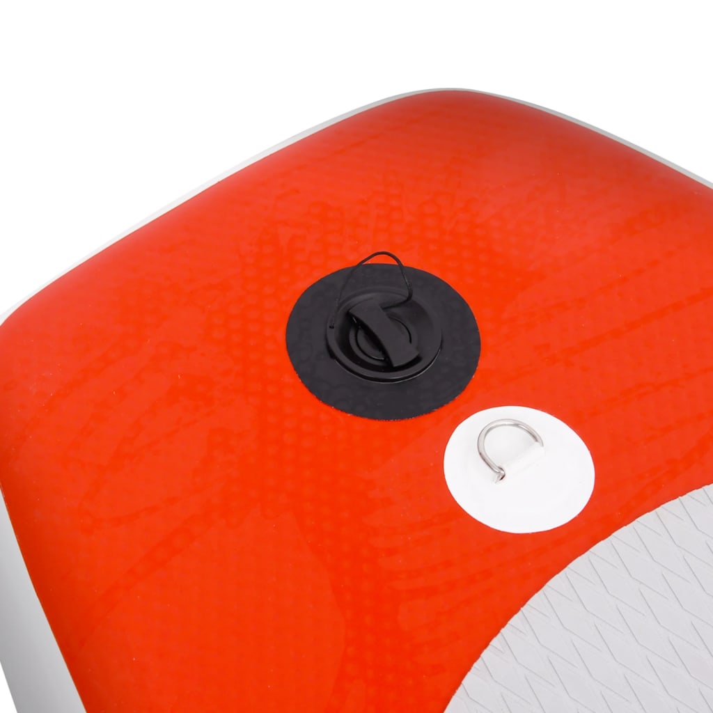 vidaXL Set placă paddleboarding gonflabilă, roşu, 330x76x10 cm