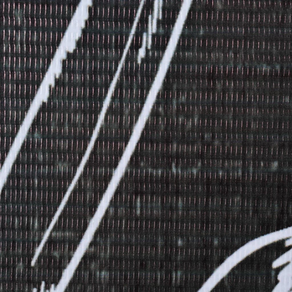 vidaXL Paravan cameră pliabil, negru&alb, 160 x 170 cm, imprimeu pene
