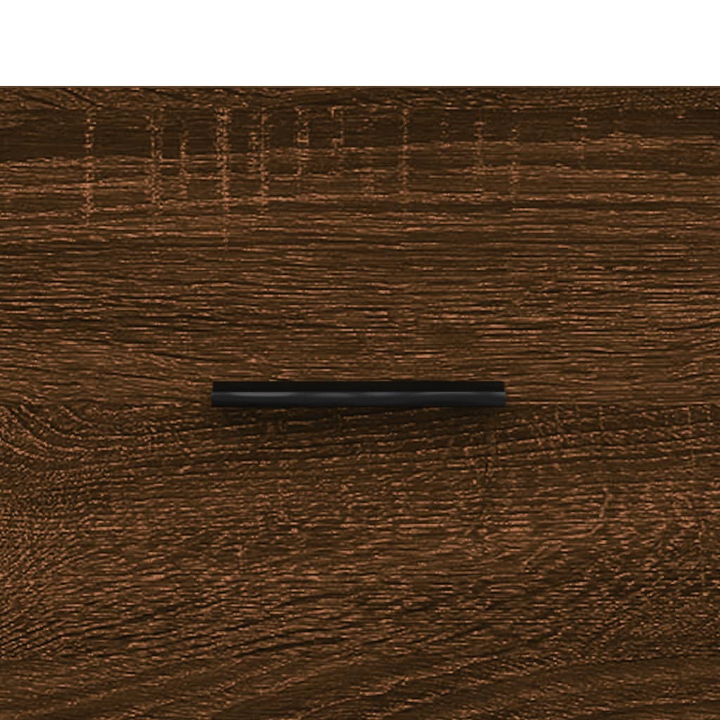 vidaXL Servantă, stejar maro, 34,5x34x90 cm, lemn compozit