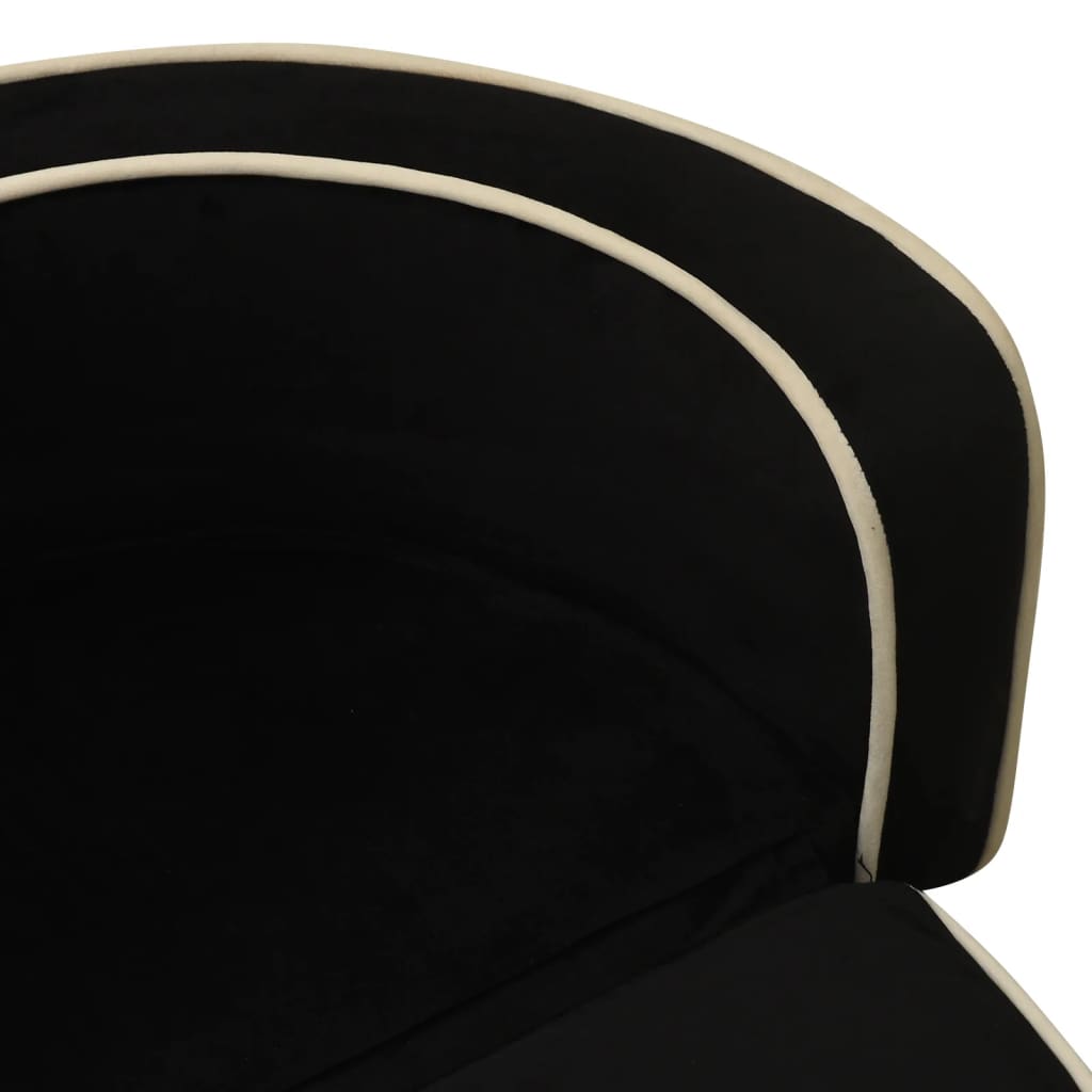 vidaXL Canapea pliabilă de câini negru 73x67x26 cm pernă pluș lavabilă