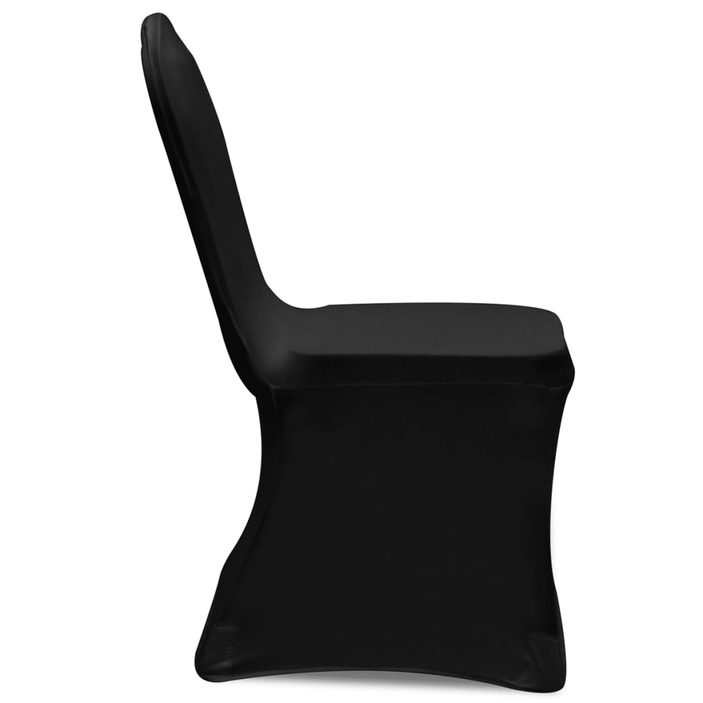 vidaXL Huse de scaun, elastice, 100 buc, negru