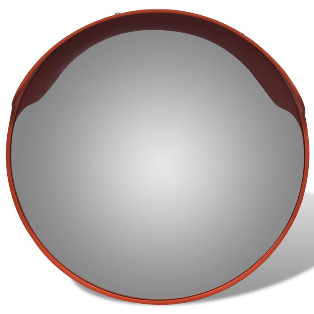 Oglindă de trafic convexă, portocaliu, 45 cm, plastic PC, de exterior