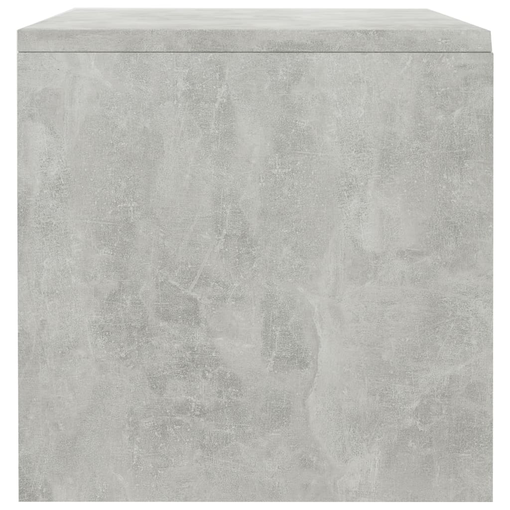 vidaXL Noptieră, gri beton, 40 x 30 x 30 cm, PAL