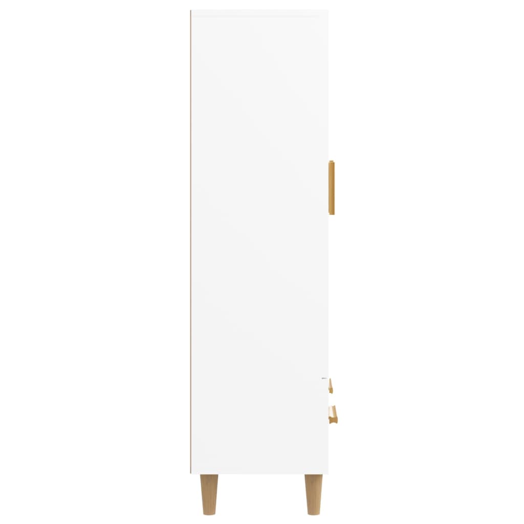 vidaXL Dulap înalt, alb, 70x31x115 cm, lemn compozit