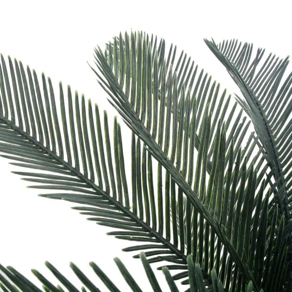 vidaXL Plantă artificială palmier cycas cu ghiveci, verde, 125 cm