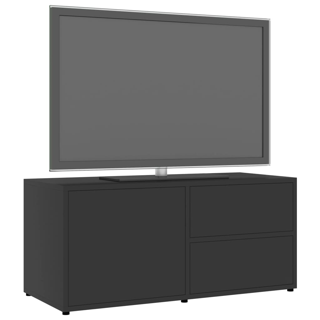 vidaXL Comodă TV, gri, 80 x 34 x 36 cm, PAL