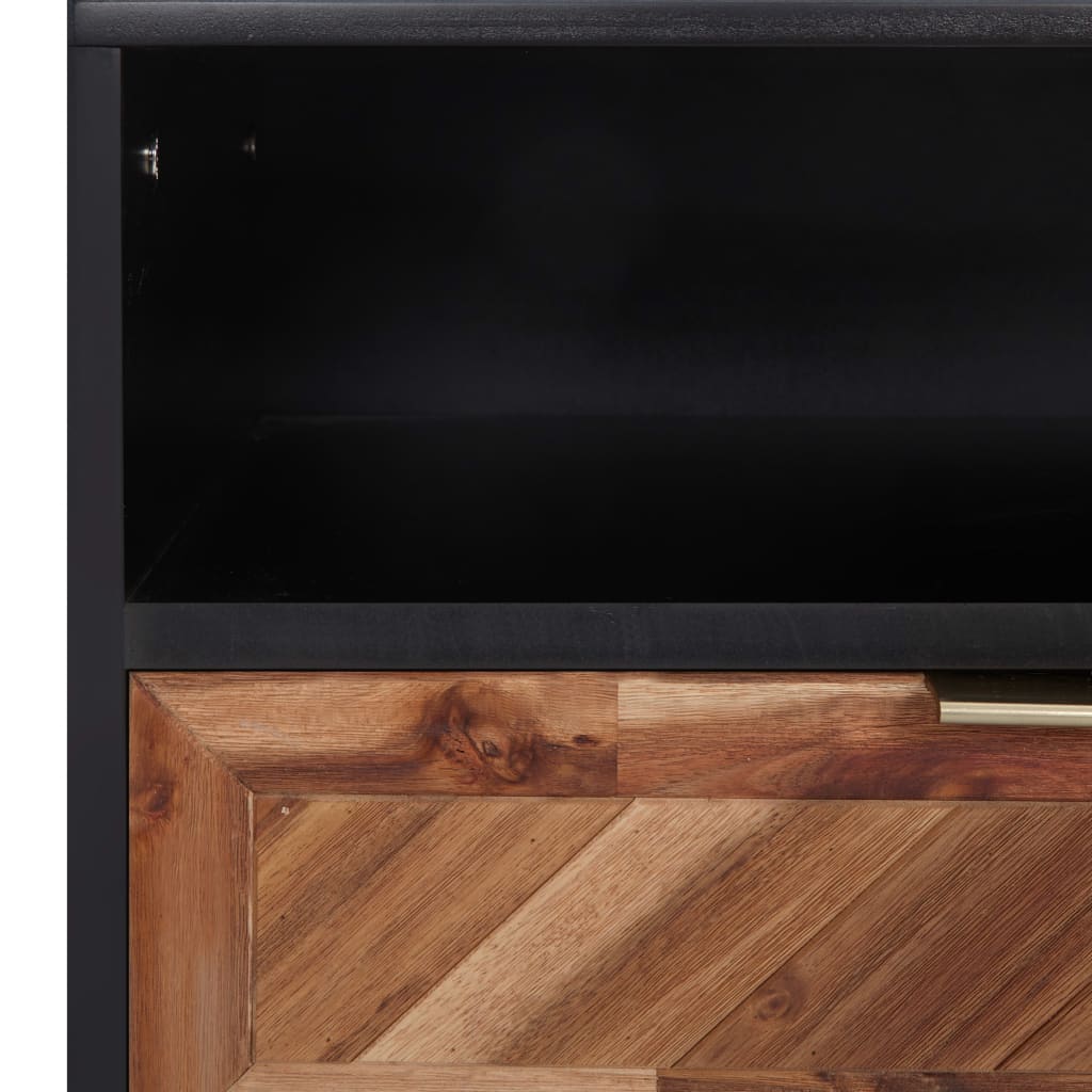 vidaXL Comodă TV, 100 x 35 x 45 cm, lemn masiv de acacia și MDF