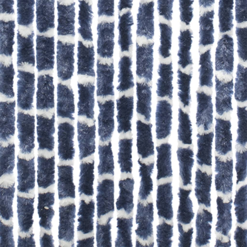 Travellife Perdea muște pt. ușă Chenille Stripe albastru/alb 185x56 cm