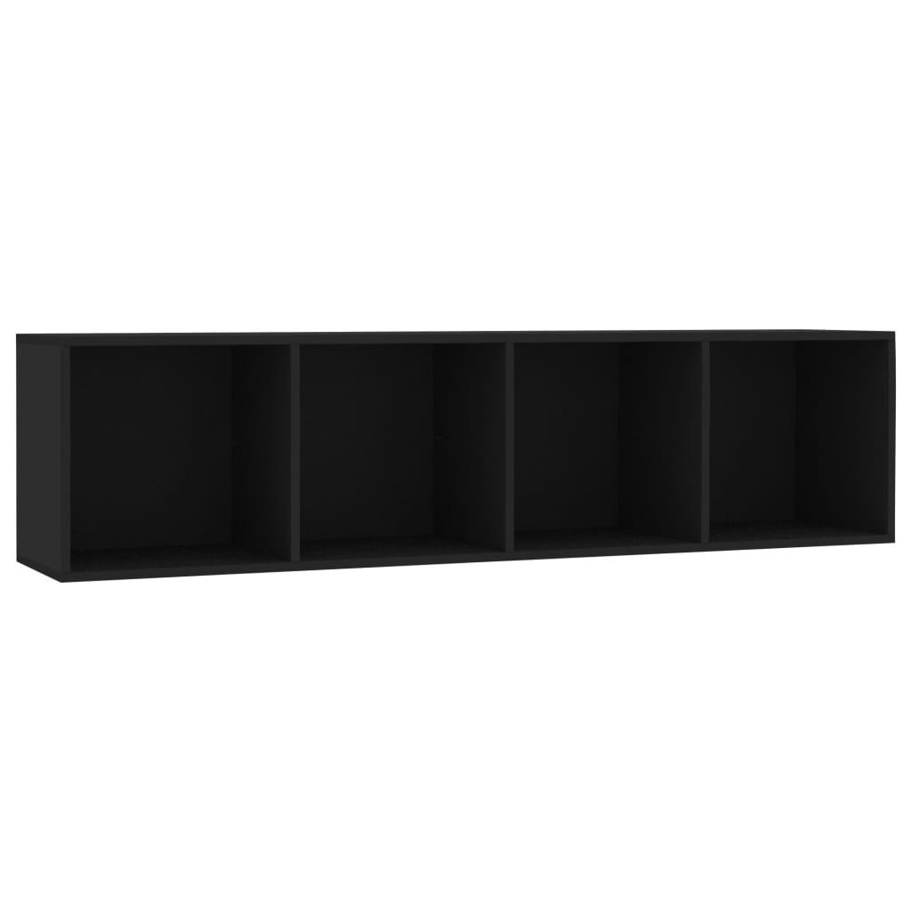 vidaXL Bibliotecă/Comodă TV, negru, 143x30x36 cm