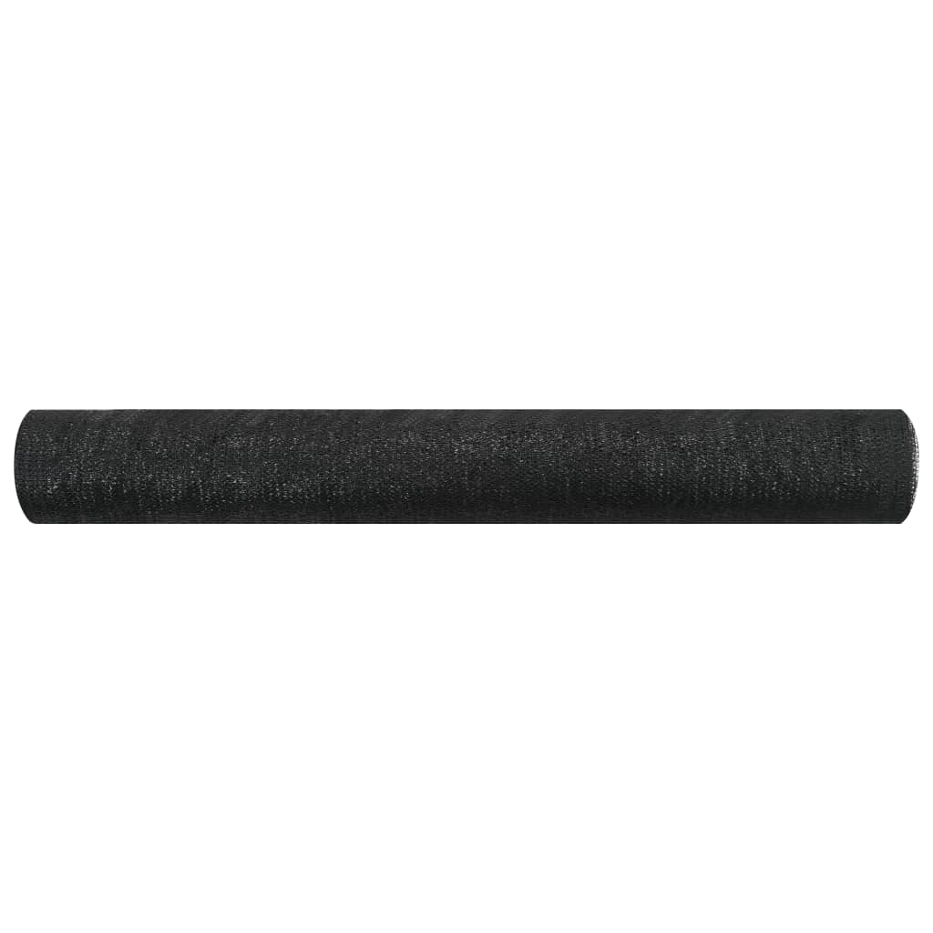 vidaXL Plasă protecție intimitate, negru, 3,6x50 m, HDPE, 75 g/m²