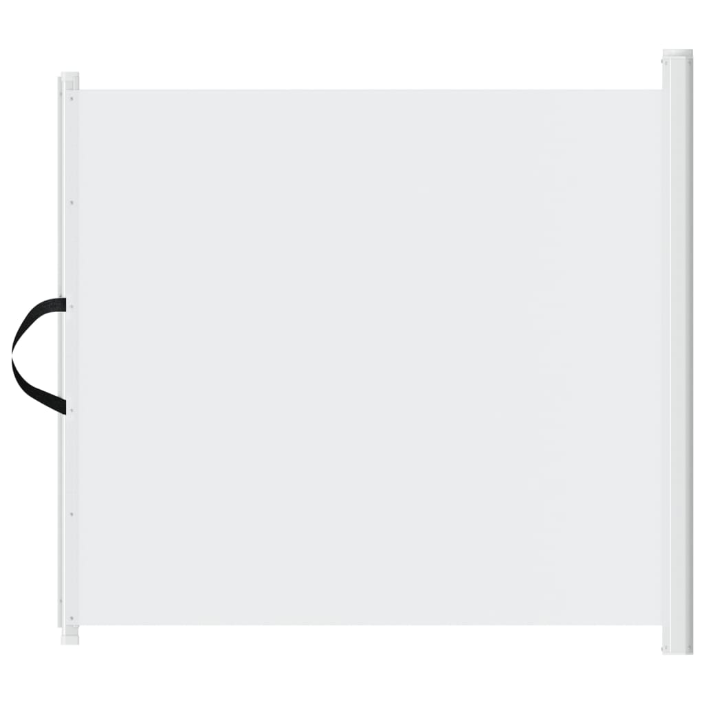 vidaXL Poartă retractabilă animale de companie, alb, 82,5x125 cm