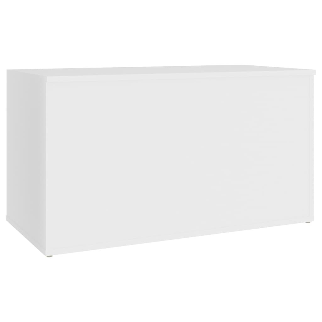 vidaXL Cufăr de depozitare, alb, 84x42x46 cm, lemn compozit