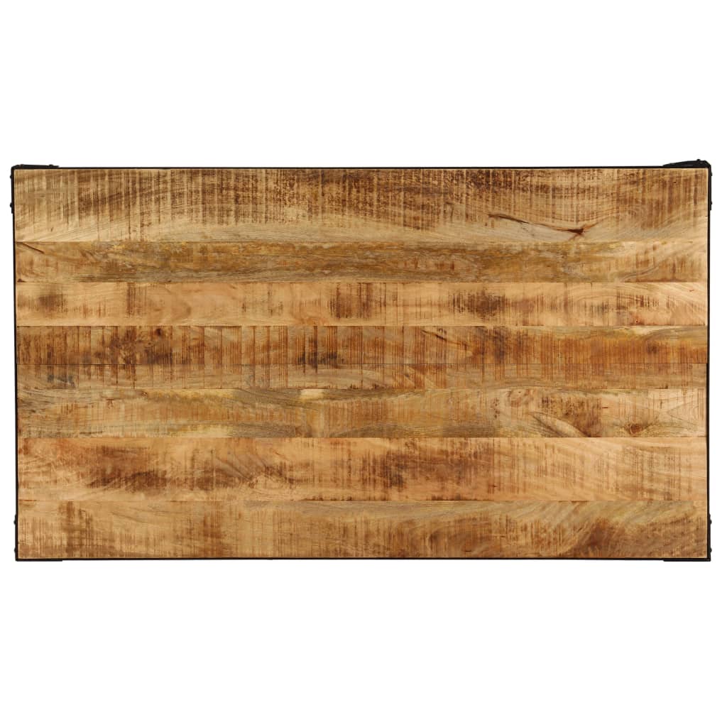 vidaXL Masă de bucătărie, 140 x 80 x 76 cm, lemn masiv de mango