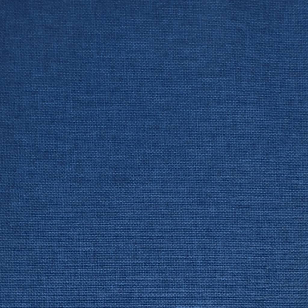 vidaXL Scaun de masă pivotant, albastru, material textil