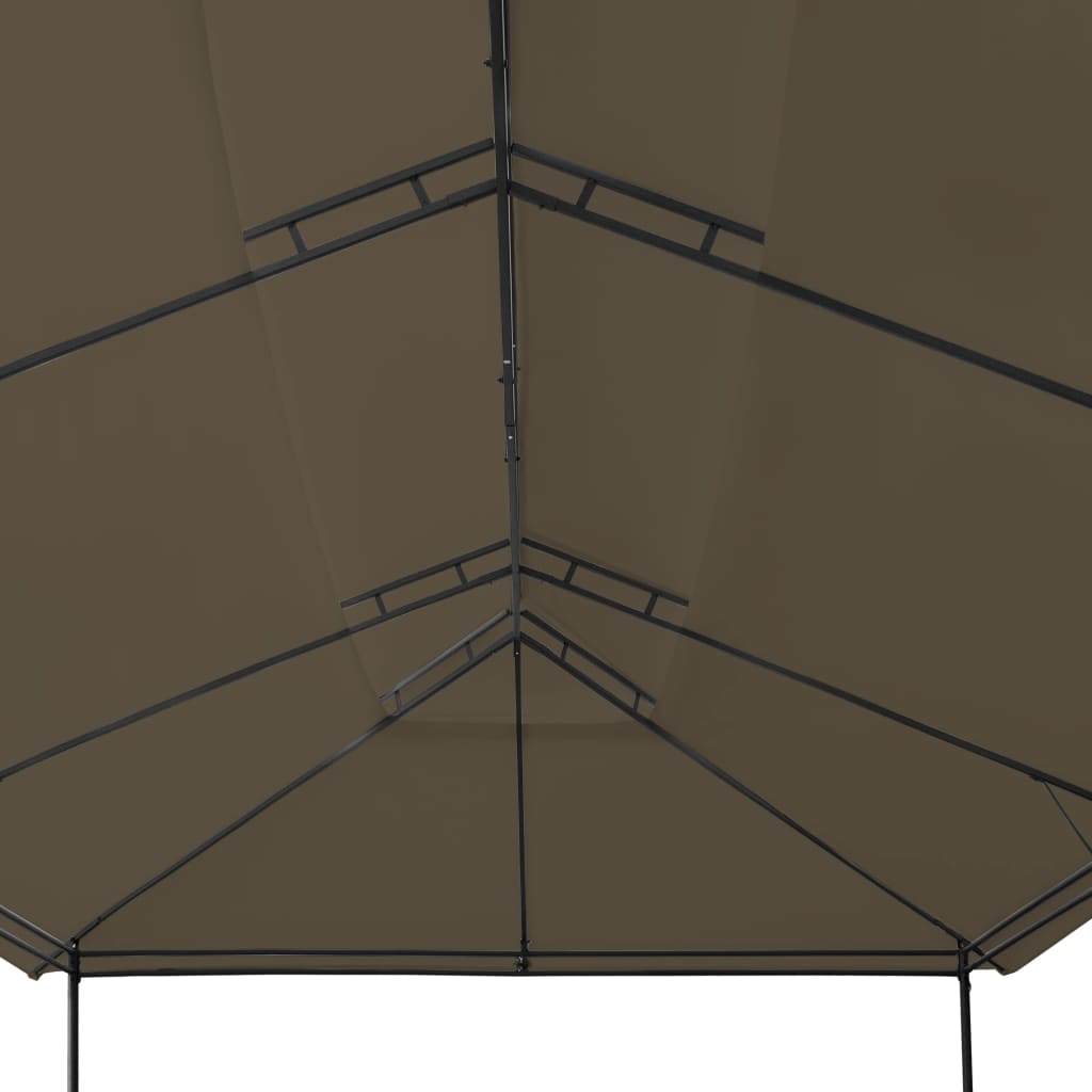 vidaXL Pavilion, gri taupe, 600 x 298 x 270 cm, 180 g/m²