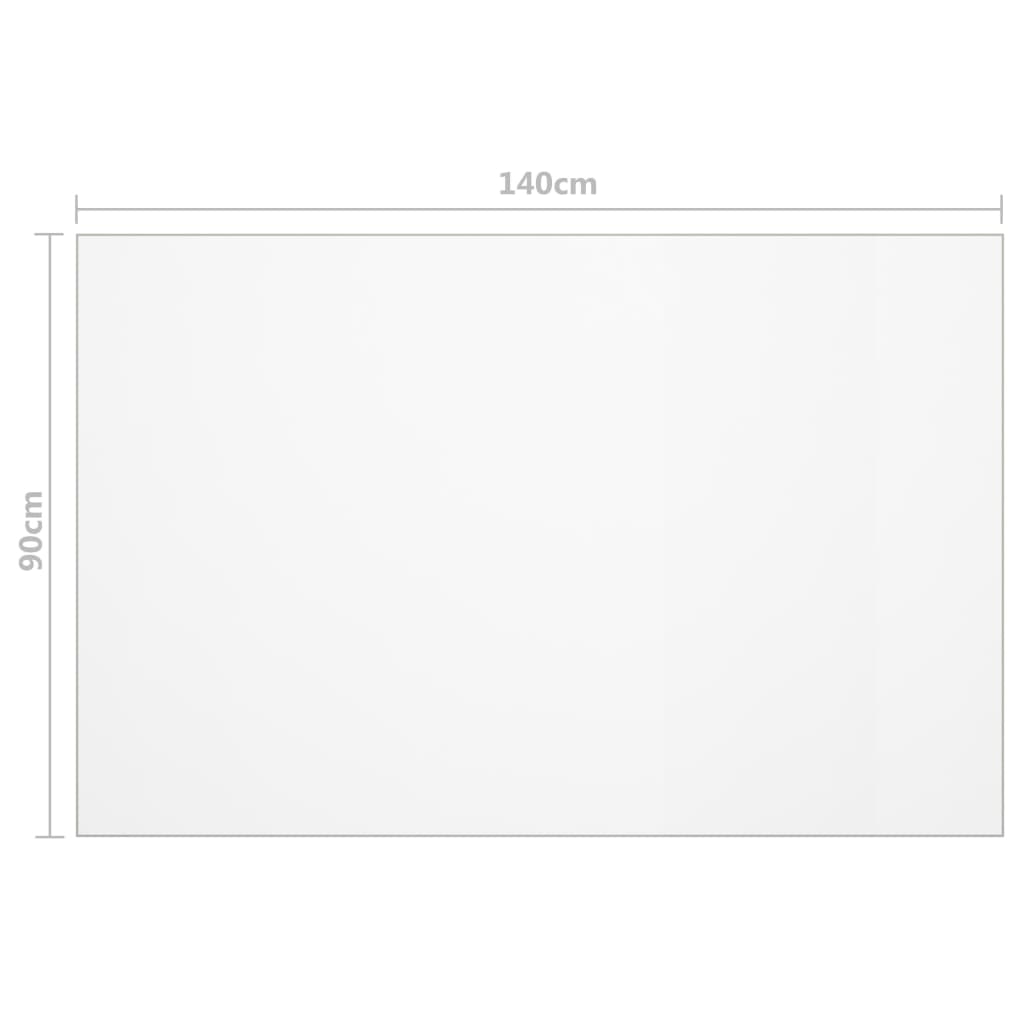 vidaXL Folie de protecție masă, transparent, 140 x 90 cm, PVC, 1,6 mm