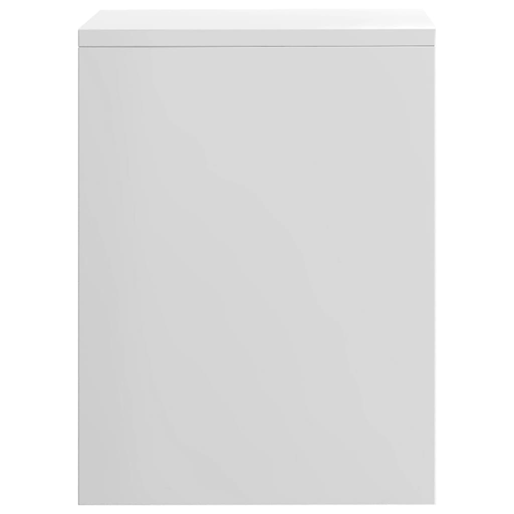 vidaXL Noptieră, alb lucios, 40 x 30 x 40 cm, PAL