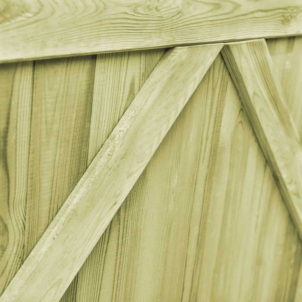 vidaXL Porți de grădină, 2 buc., 300 x 75 cm, lemn de pin tratat