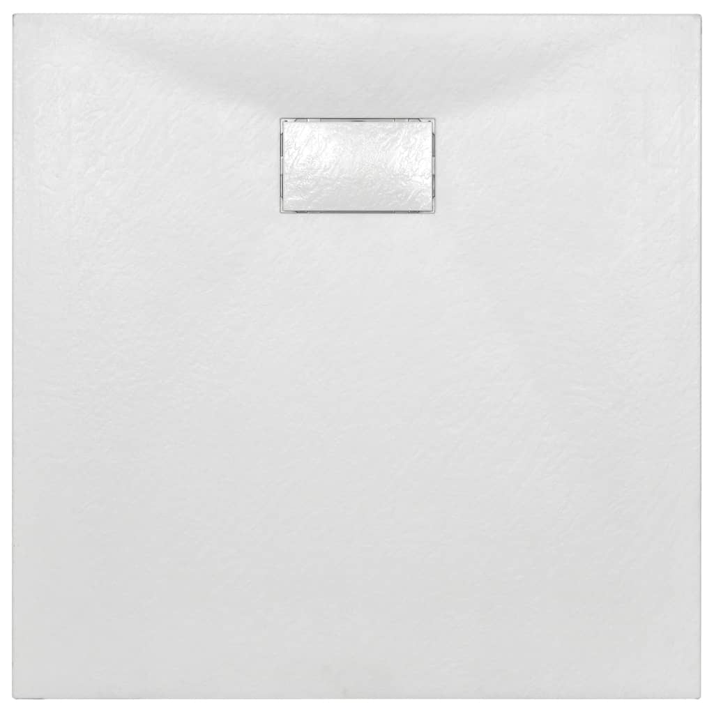 vidaXL Cădiță de duș, alb, 80 x 80 cm, SMC