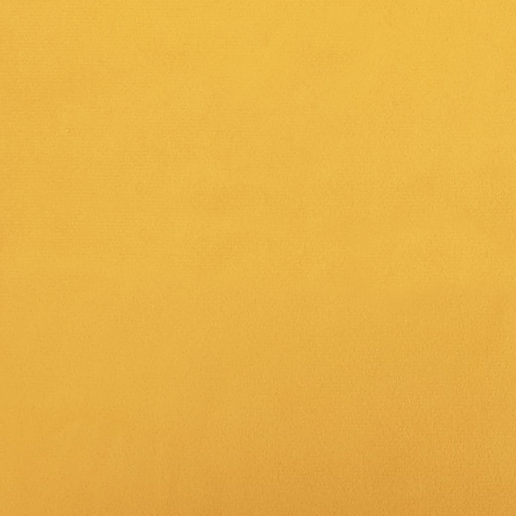 vidaXL Scaune de masă, 4 buc., galben, catifea